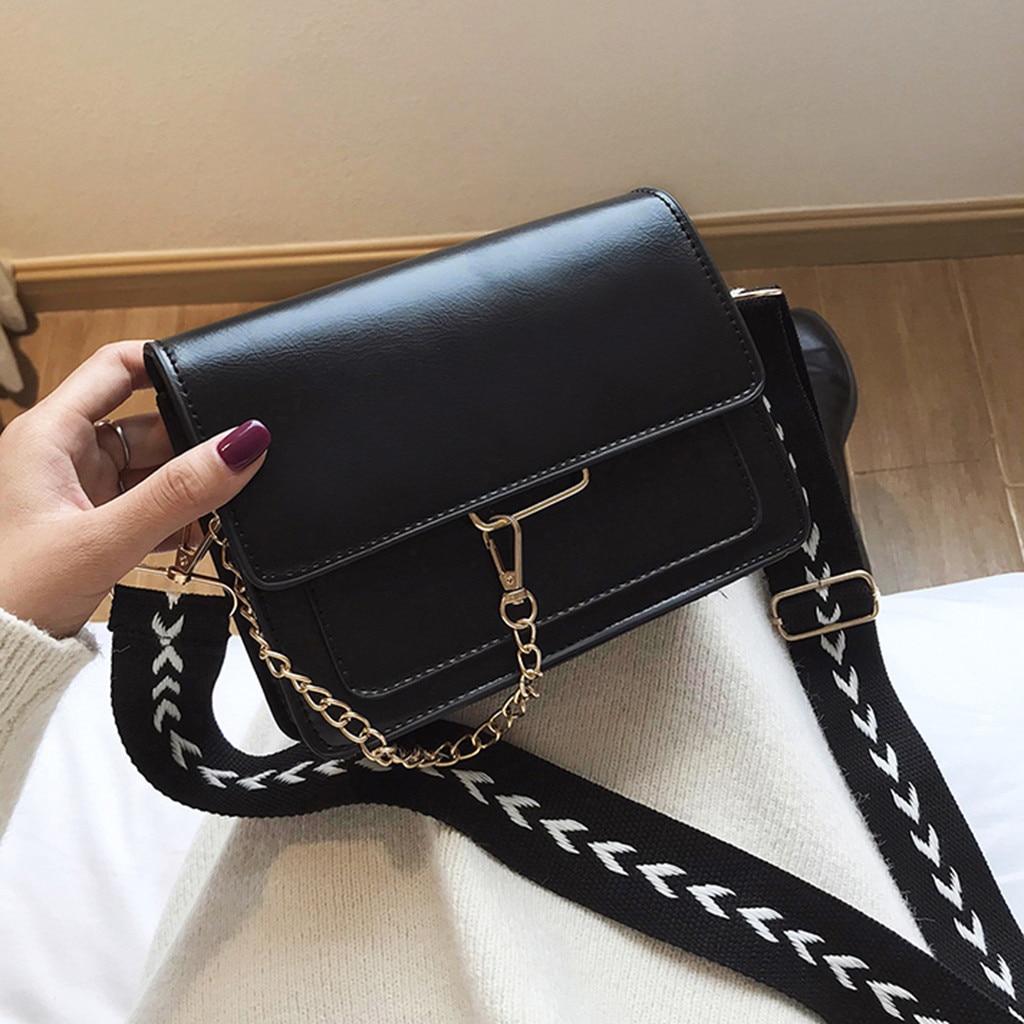 Bags For Women Small Handbag Casual Square Messenger Crossbody Bag Chain Leather Shoulder Bags Bolso Mujer @19