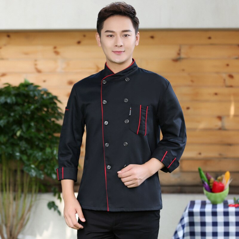 Outfit vest kage bagning mænds og kvinders kinesisk restaurant og western restaurant hotel kokke uniform lange ærmer