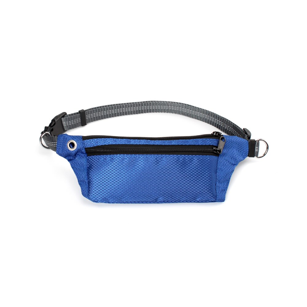 Multi Function Dogs Leash Waist Pocket Waterproof Hands Free Dog Belt Running Product Elasticity Adjustable Waist Dog Leashes: Blue