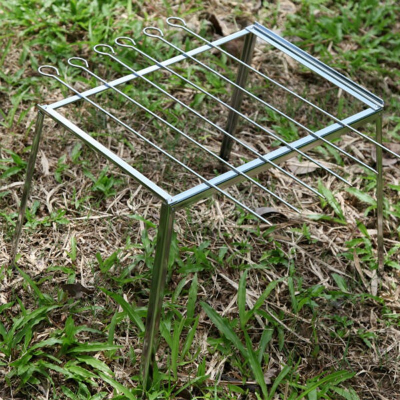 Gorący sprzedawanie szaszłyki grillowe 6 sztuk 15.7 cal Kabob igły metalowe grill kije grill pieczeń igły metalowe żelazne patyczki robić szaszłyków KC5005