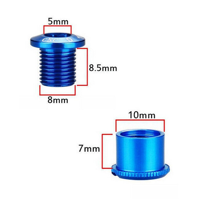 5Pcs Litepro 8.5Mm Mtb Kettingblad Bouten Double/Triple Speed Disc Aluminium Fiets Crankstel Bouten Mountain Road fietsen Onderdelen