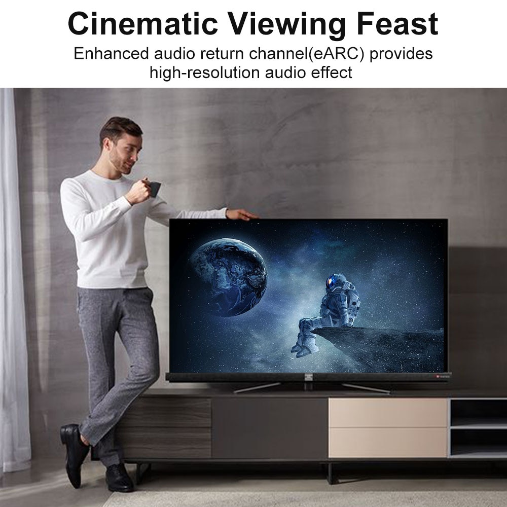 High Speed HDMI 2.1 Cable 8K/60Hz 48Gbps 3D Male to Male HDMI Cable Cord for PS4 HD TV Box Projector Cable 4K 8K HDMI Cable 2.1