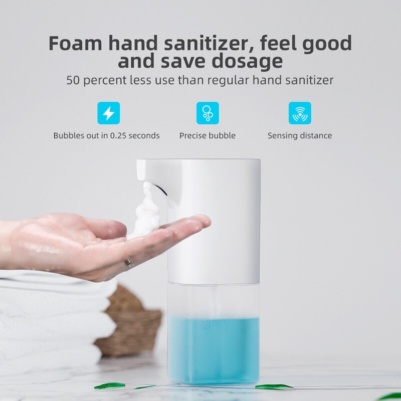 Soap Dispenser, Electric Automatic Foaming Soap Dispenser Touchless Battery Operated Adjustable Soap Dispenser Volume Control Sw