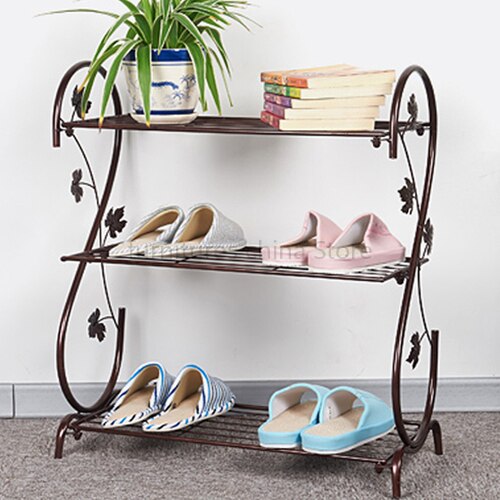 Schoenenrek Speciale Zuinig Huis Familie Slaapkamer Creatieve Mini Eenvoudige Woonkamer Deur Outdoor Smeedijzeren: D