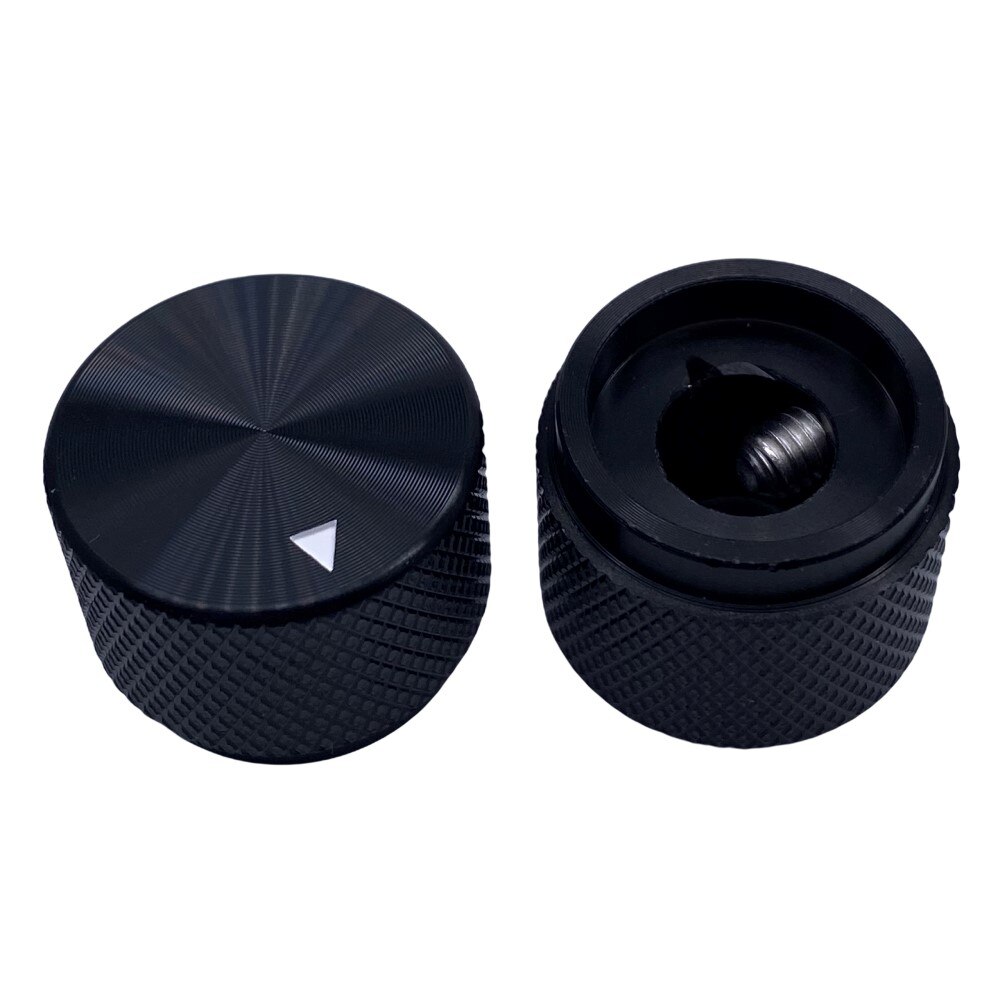 Aluminiumknopf, 20 x 15,5 mm, Potentiometer, Lautstärkeregler, Drehknopf, passend für Wellendurchmesser 4 mm, 6 mm, 6,4 mm, 8 mm, 8,2 mm