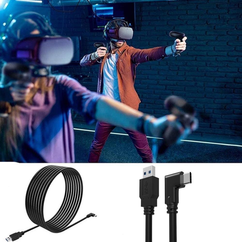 3/5m oculus headset vr kabel pc vr för quest 2 och quest link virtual reality typ-c usb 3.2 gen 1 dataöverföring snabb laddning