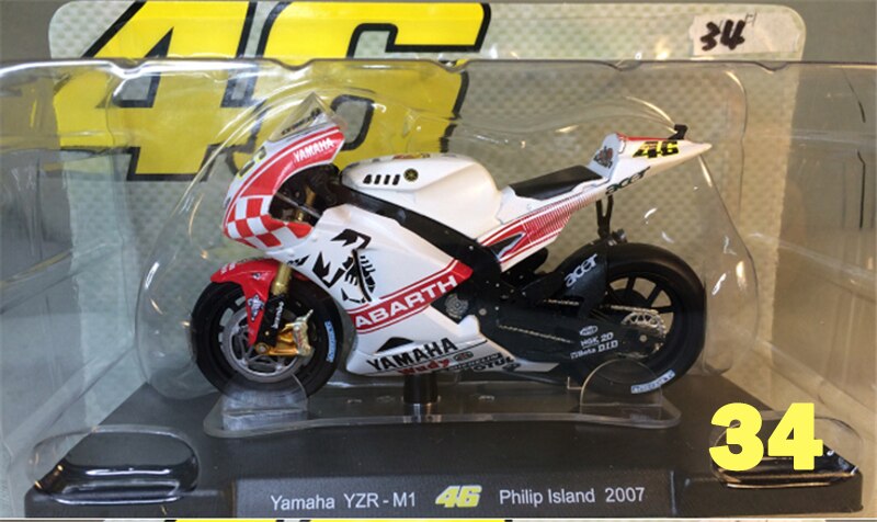 LEO 1:18 46 # Limited Collector Rossi Motorcycle Model Series Apulia Yamaha Honda Motorcycle Toys Best Birthday: 34