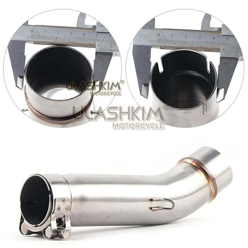 Motorcycle Exhaust Muffler Middle Link Pipe Slip On For Honda CB400 CB 400 cb500x