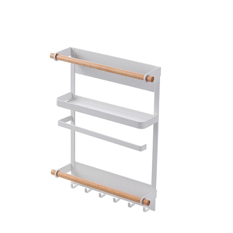 Étagère de rangement magnétique pour réfrigérateur, porte-rouleau de serviettes en papier, organisateur à suspendre pour Machine à laver, fournitures de cuisine à domicile
