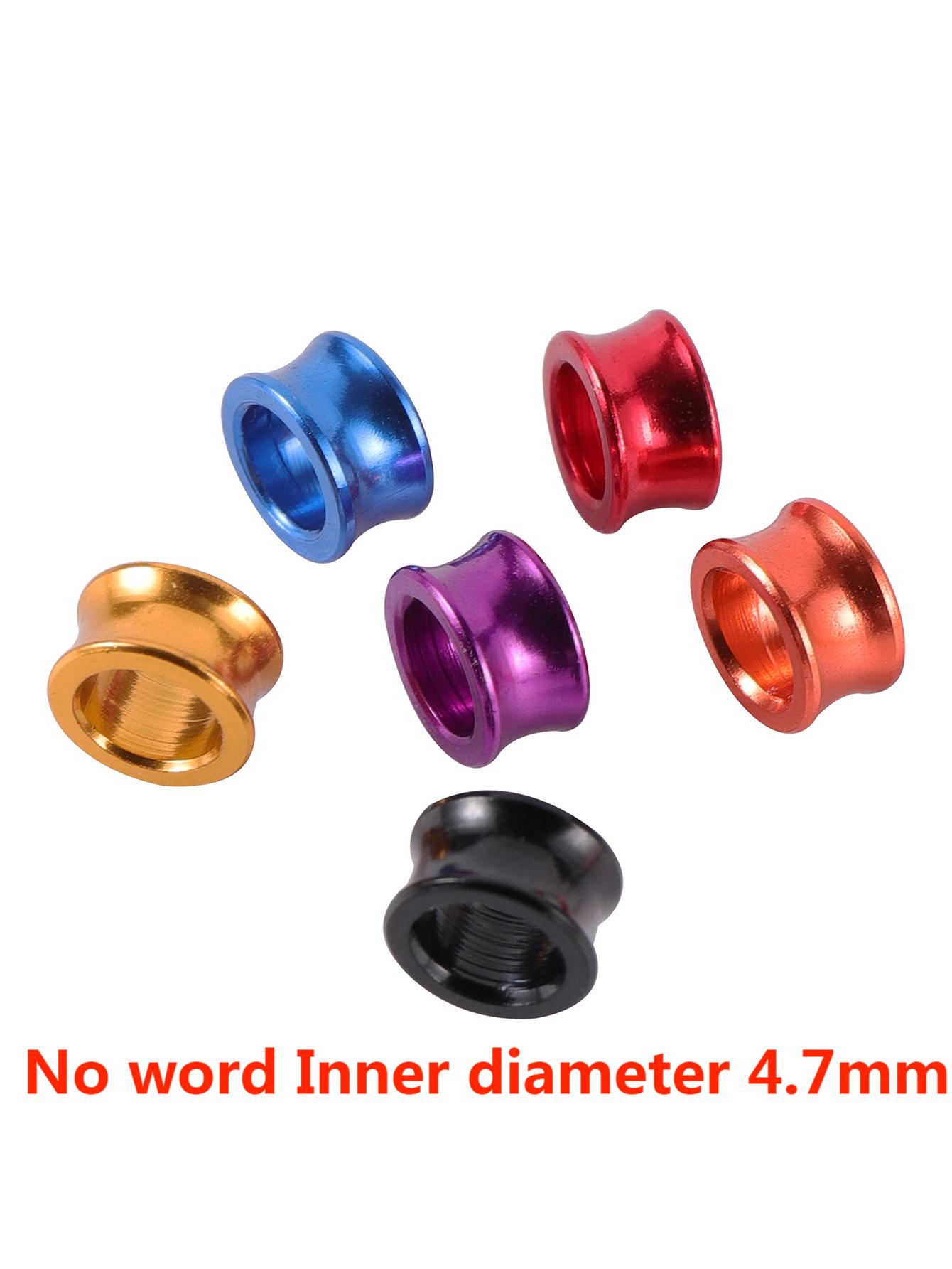 50 Stuks Papegaai Voet Ringen Zonder Woorden Vogel Aluminium Ring Binnendiameter 4/4.7/5/6/7Mm Duif Markering Voetringen 6 Kleuren Gemengd: SCARLET