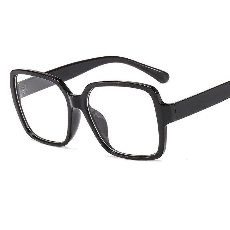 Women Eyeglasses Big Frame Glasses Classic Anti-blue Light Glasses Black Radiation Goggles Spectacles Eyeglasses 1pc