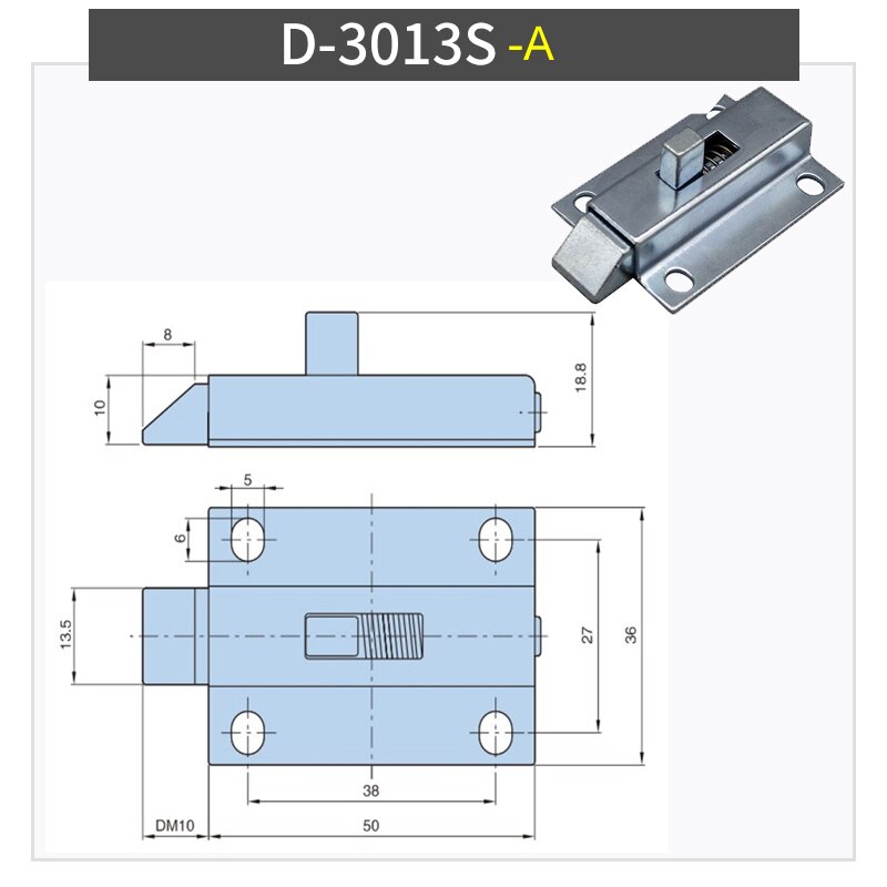 Typ ciągnąć automatyczna zapadka sprężynowa przesuwne przemysłbyć winnym zamki drzwiowe, łącznik samoblokujący niebo i ziemia ciemny sworzeń drzwiowy: 3013SA