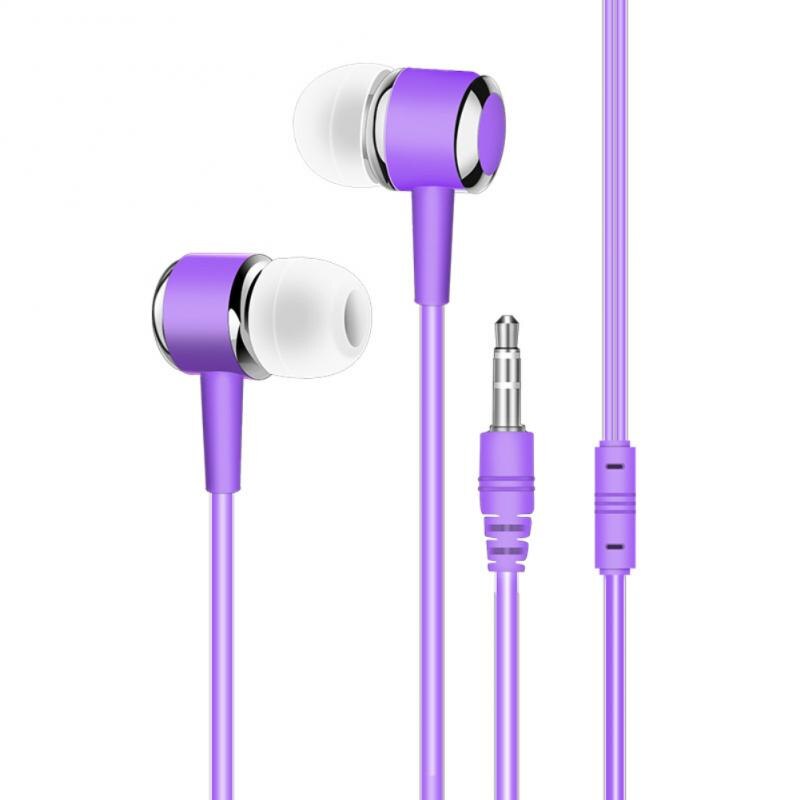 3.5mm in-ear fone de ouvido fones de ouvido para iphone samsung huawei xiaomi pc tablet portátil colorido esportes baixo estéreo fone de ouvido