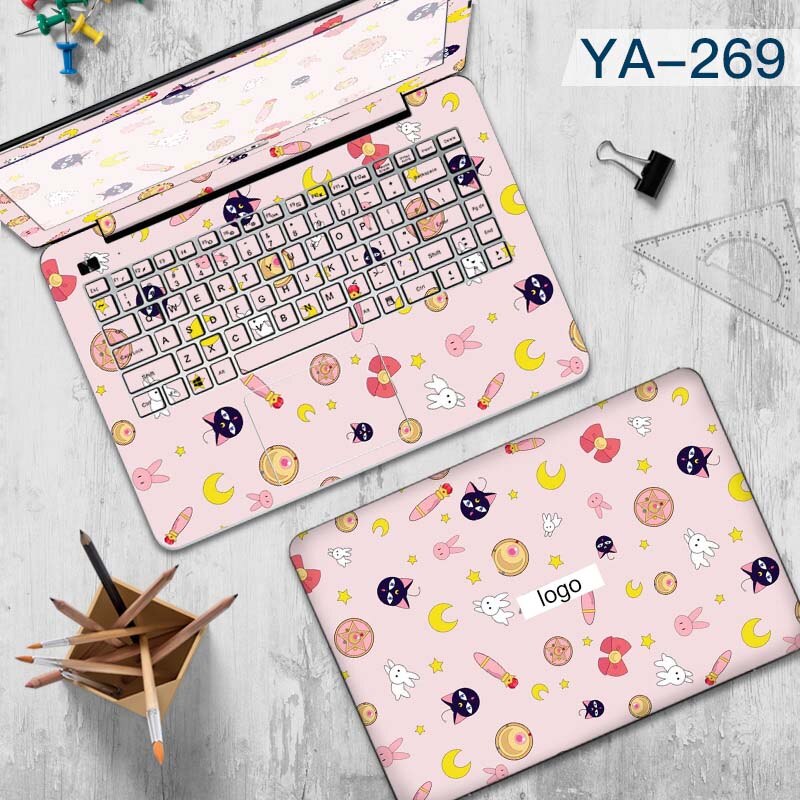 Doodle Render of Laptop Sticker Decorative Sticker Waterproof Computer Stickers for Asus A455L Lenovo Yoga Toshiba Huawei Vinyl: YA-269