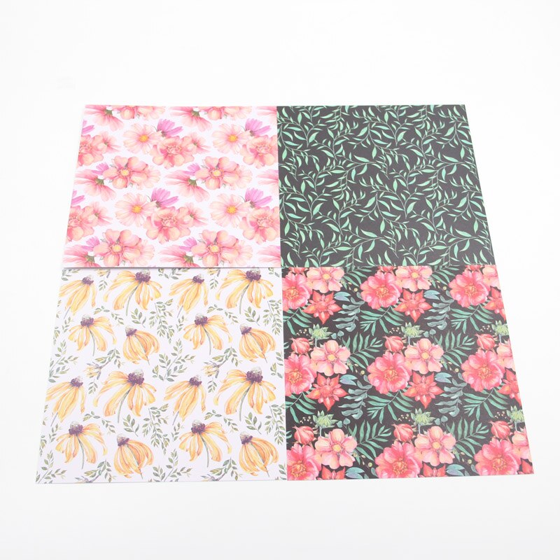 KLJUYP 12 Sheets Little Autumn Scrapbooking Pads Paper Origami Art Background Paper Card Making DIY Scrapbook Paper Craft