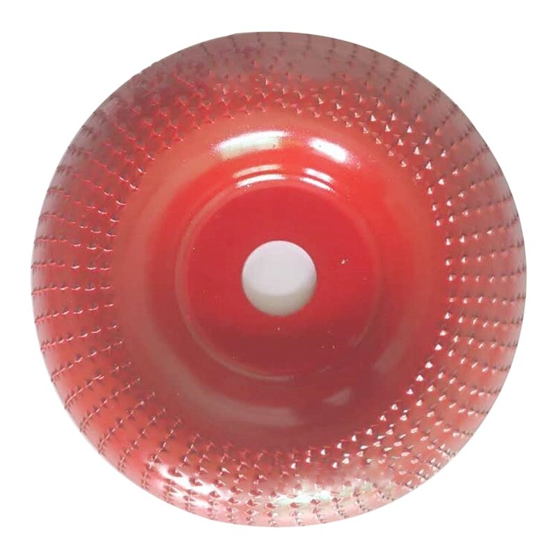 Wood Grinding Wheel Rotary Disc Sanding Wood Carving Abrasive Disc Wood Angle Grinding Wheel Sanding Carving Rotary Tool: 100mm red