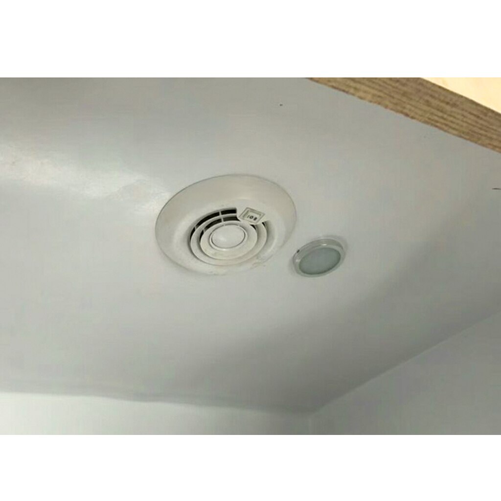 RV Roof Vent, 12 Volt RV Vent Fan, Mushroom White Ventilation Fan, Easily Mounts to RV with Included Hardware
