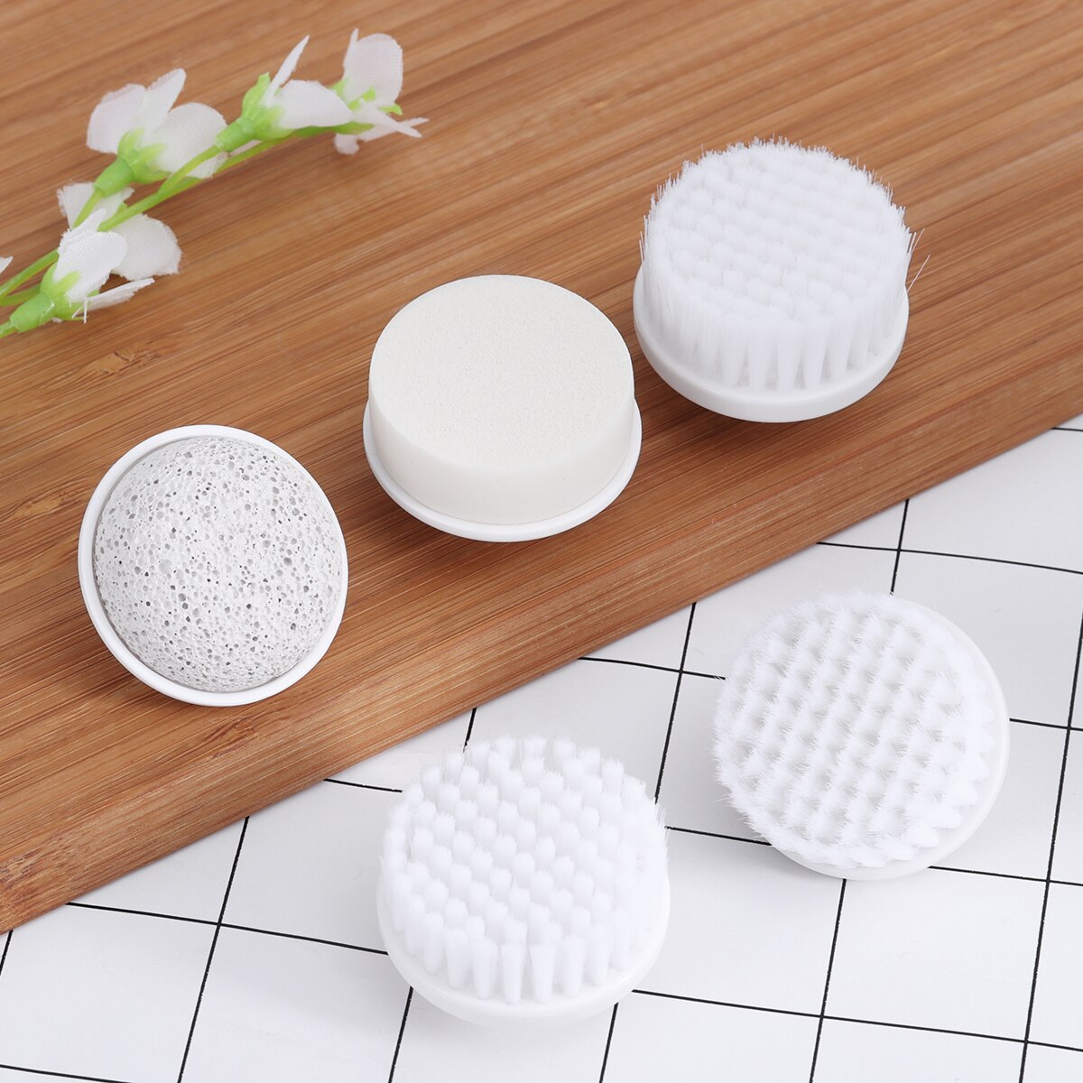 P2017 5pcs Replacement Brush Heads for P2017 Facial Brush Massager Cleaner