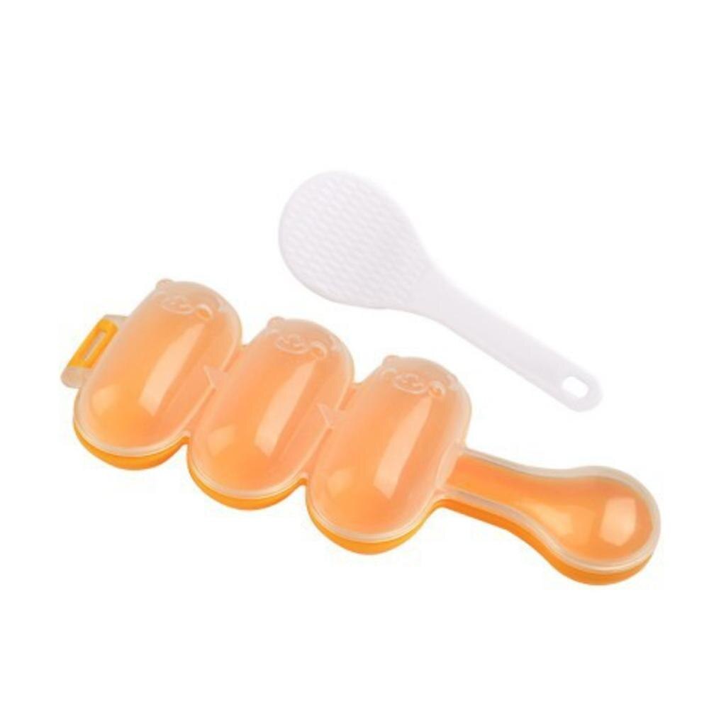 DIY Mini Rice Ball Tool Sushi Maker Lovely Expression Rice Ball Shaker with Rice Paddle Children Lunch Make: 01
