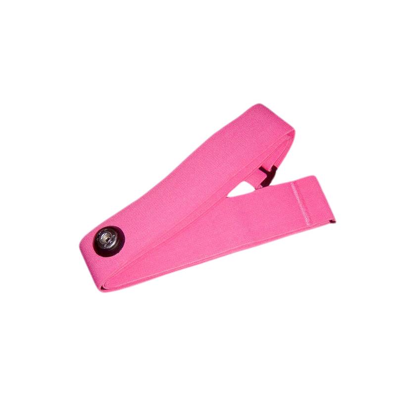 Ceinture thoracique élastique mumian, sangle souple pour moniteur de fréquence cardiaque polar sport running, compatible bluetooth, réglable: Rose