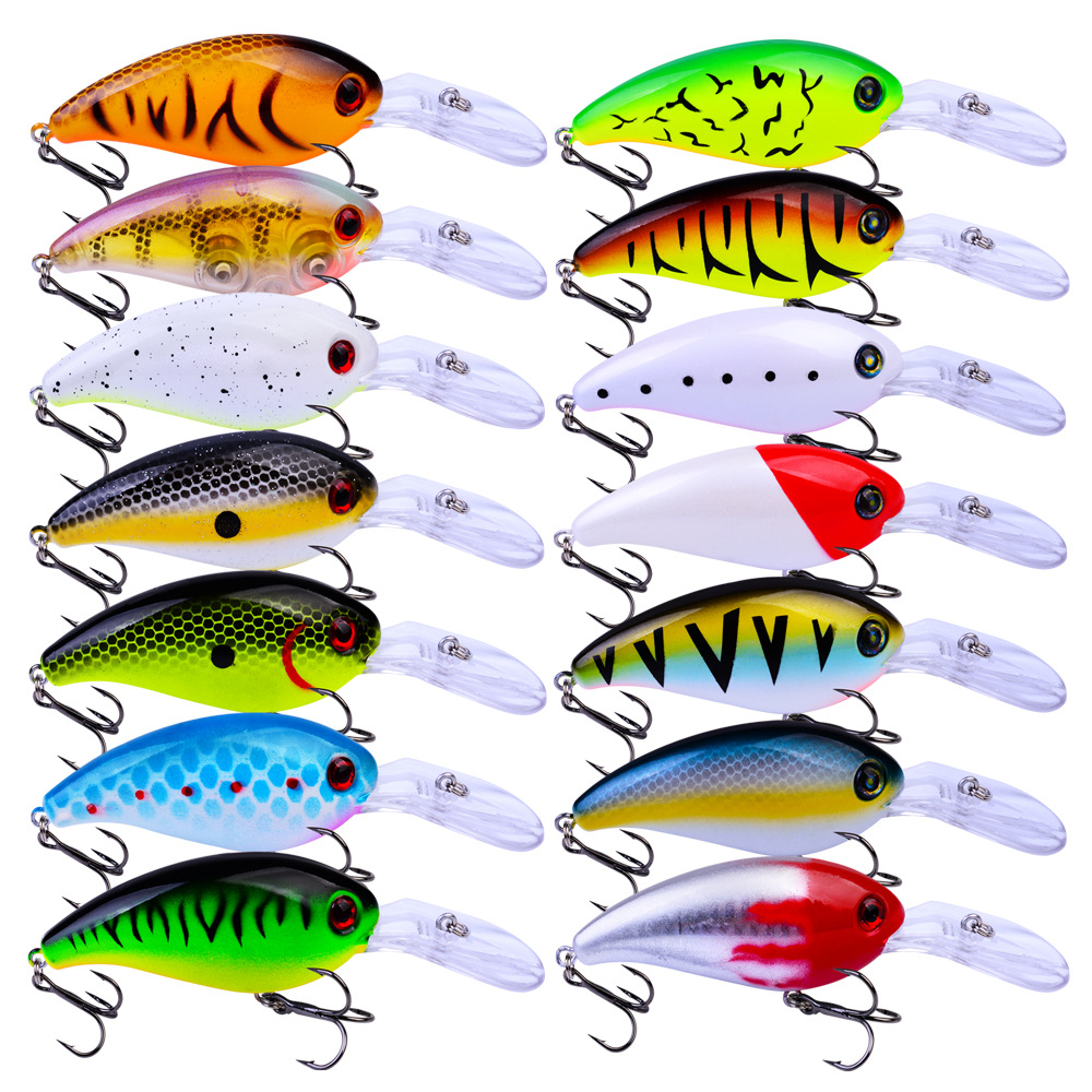 10Cm 14.5G Crankbait Lange Lip Vissen Lokken Drijvende Bionic Wobbler Crank Aas Kunstmatige Lokken Harde Aas 3D Ogen minnow Bass Aas
