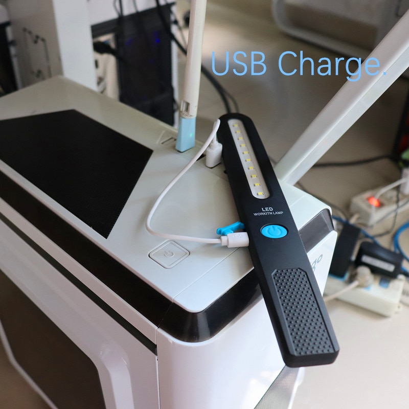 torch USB Rechargeable Built in battery Torch Camping lights 4/10 LED Flashlight Working Maintenance lamp flashlight torch