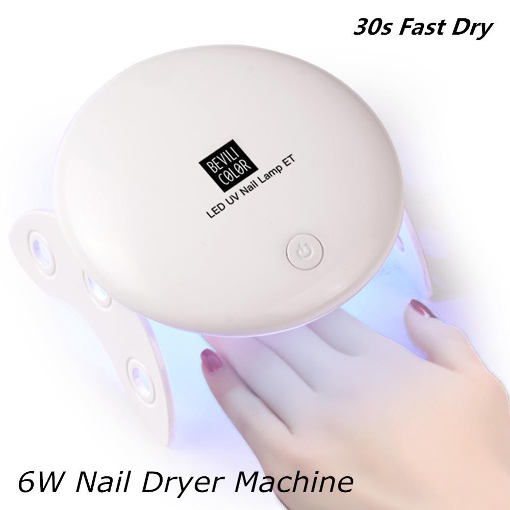 6W Ronde Nagel Droger Uv Led Lamp Draagbare Micro Usb Kabel 30 S Droger Nail Uv Gel Met bodem Droger Lamp Nail Art Gereedschap