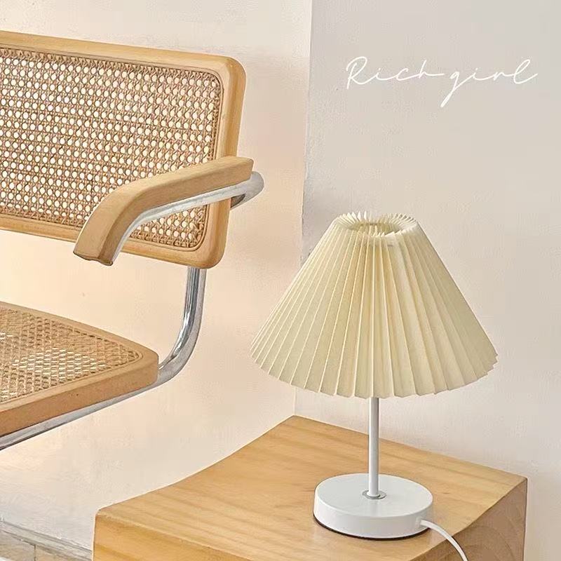 Geplooide lampenkap lichtafdekking Japanse stijl stoffen tafellamp plafond decor lamphoezen tinten verlichting accessoire