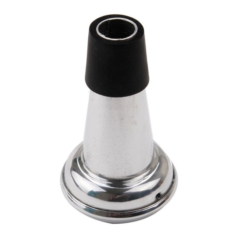 Silver trumpet metall dämpare stum aluminium övning stum lätt liten storlek