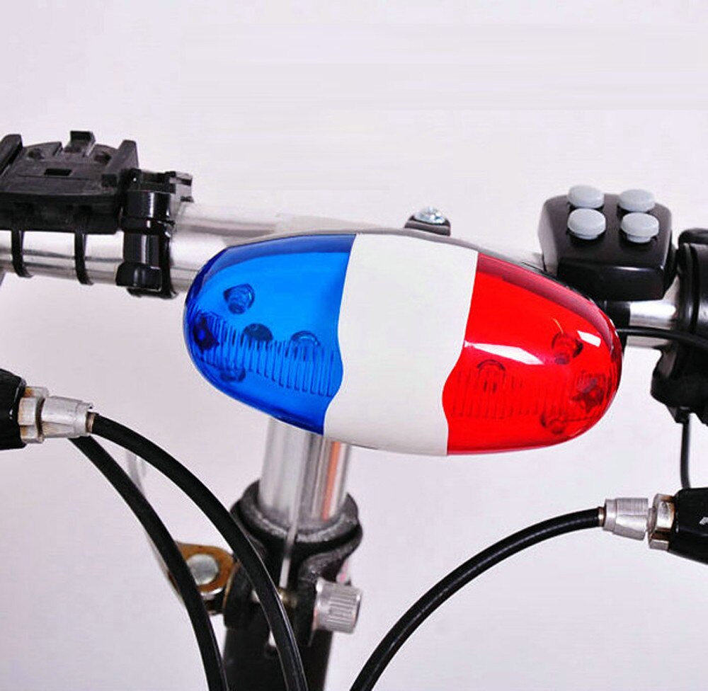 6 Led 4 Sounds Horn Bell Ring Car Light Trompet Voor Fietsen Fiets Accessoires Ciclismo Accesorios De Bicicleta #30
