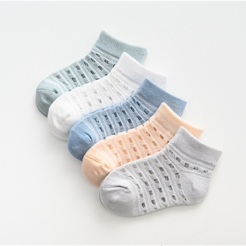 ( 5 pieces/lot) Babies Boy Foot Wear Summer Fall Spring Baby Girl's Socks: 9M