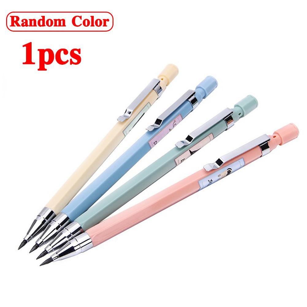 1 PC Random Candy Color Mechanical Pencil 2.0mm Pencils Pen For Writing Kids Girls School Office Supplies Stationery Pencils Pen: Default Title