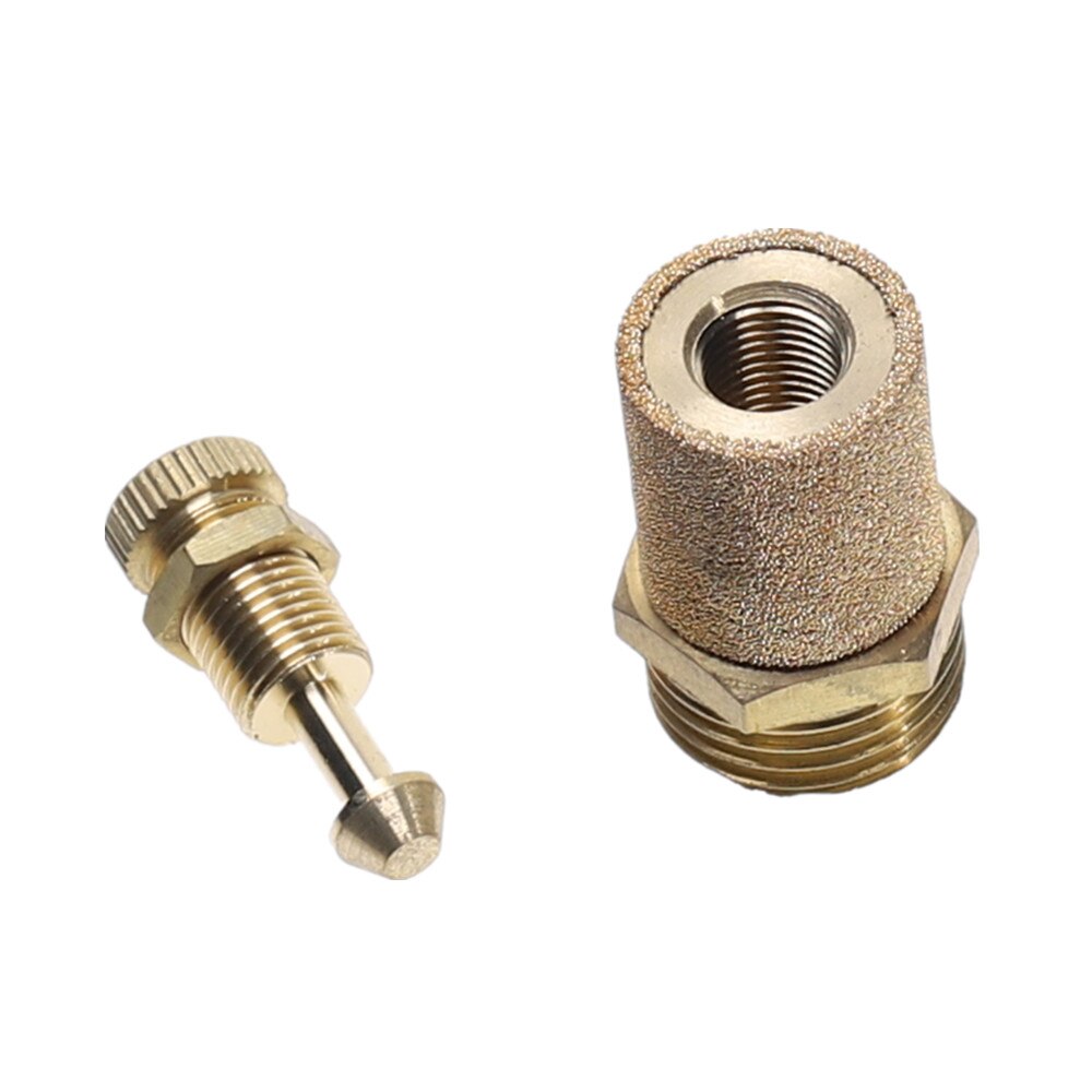 Pneumatisk Lyddæmper Filter Flow Hastighedsregulator Sinteret Bronze 1/8" 1/4" 3/8" 1/2" Gevind