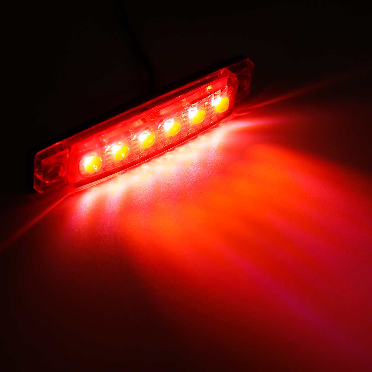 10pcs 12V Bus Trailer Truck LED Side Marker Lights Tail Lights Indicator Parking Light Signal Camper Caravan Boat Lorry Amber