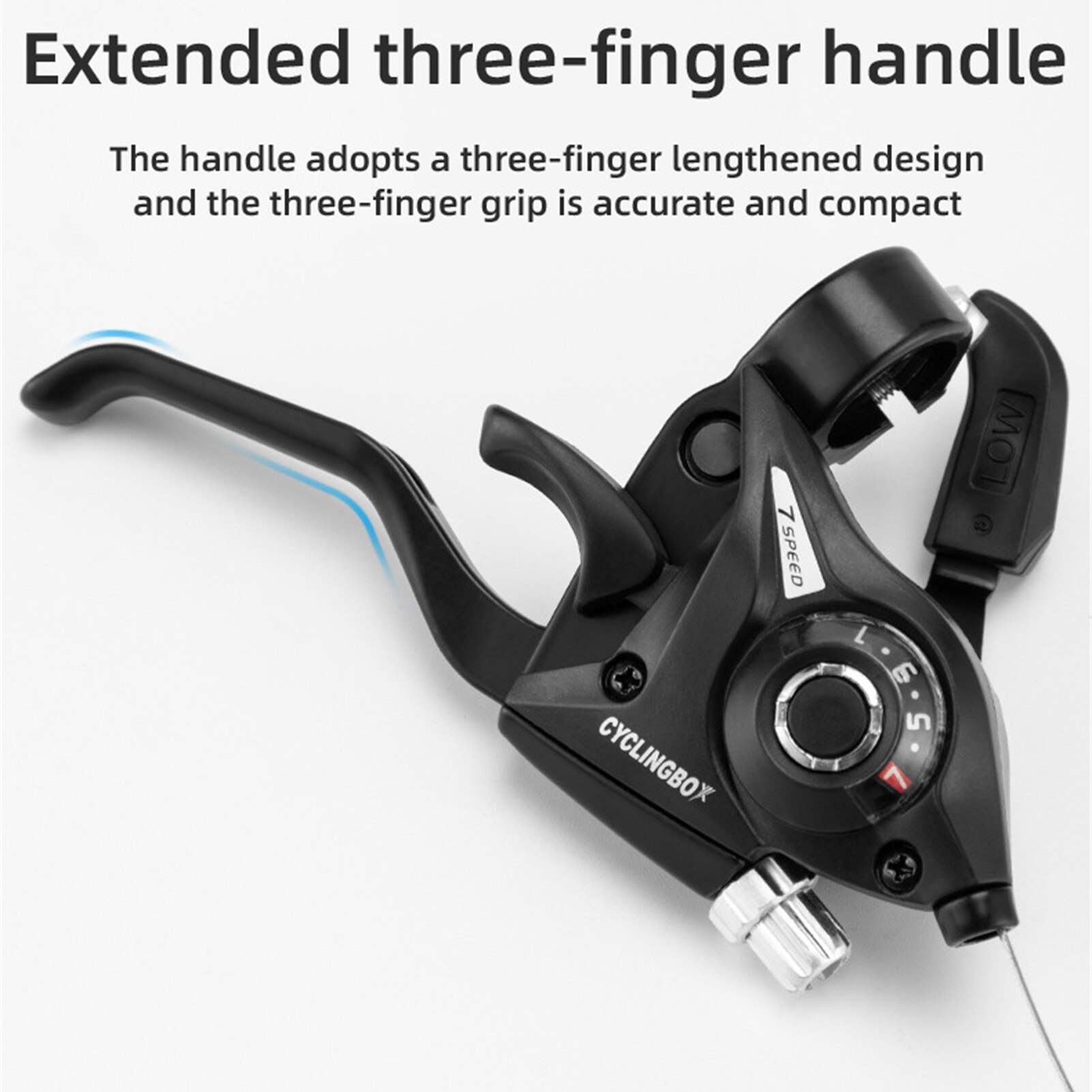 Bicycle Brake Levers Shifter EF51-7 Mountain Bike Brake Lever Shifter Set Aluminum Alloy 3x7 Speed Shifter Bike Accessories