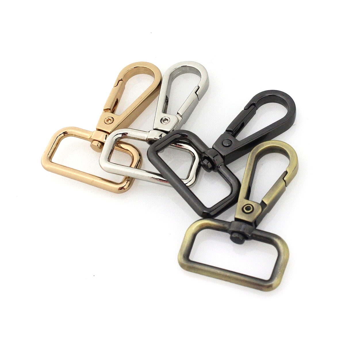 1pcs Metal Snap Hook Swivel Eye Trigger Clip Clasp for Leather Craft Bag Strap Belt Webbing 5/8" 6/8" 1" Three Size More Color