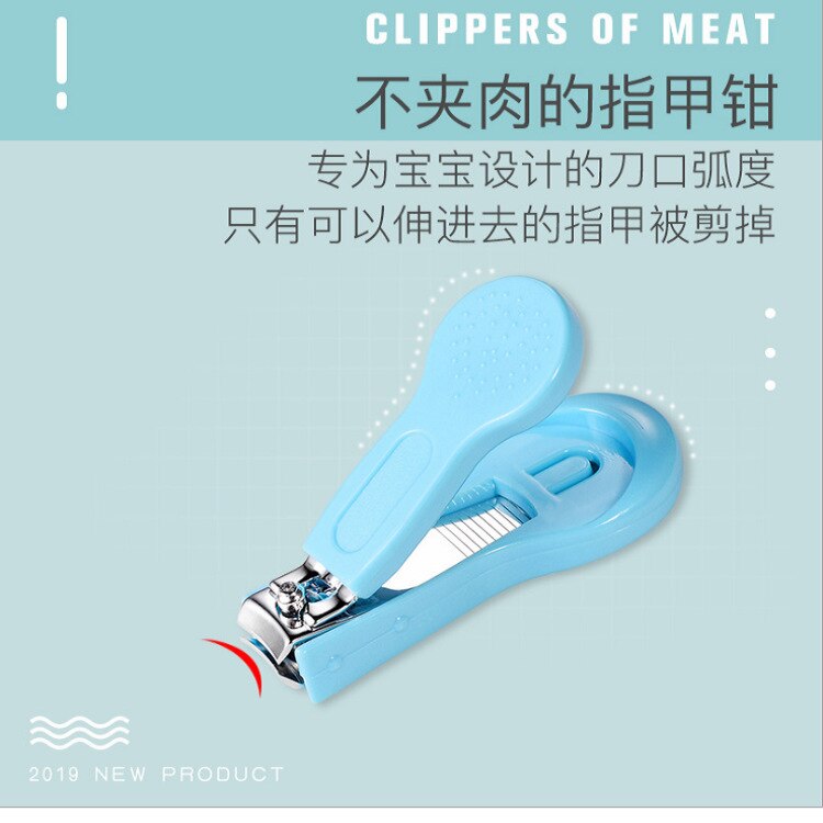 Vier Stuk Baby Nagelknipper Pincet Veilig En Multi-Gekleurde Nagelvijl Combinatie Set