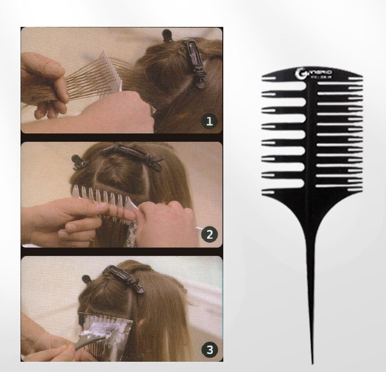 4Pcs/Set Highlight comb set Resistant Anti Static Coloring Dying Salon Hairdresser Barber Accessories Styling Tool