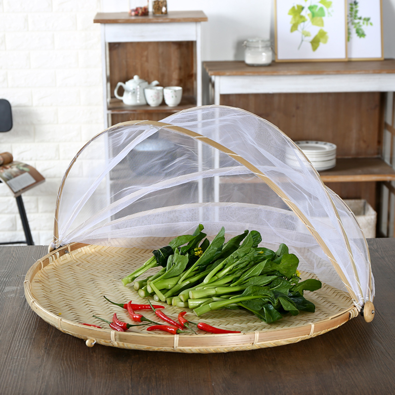 Handgemaakte Bamboe Geweven Bug Proof Rieten Mand Grandado