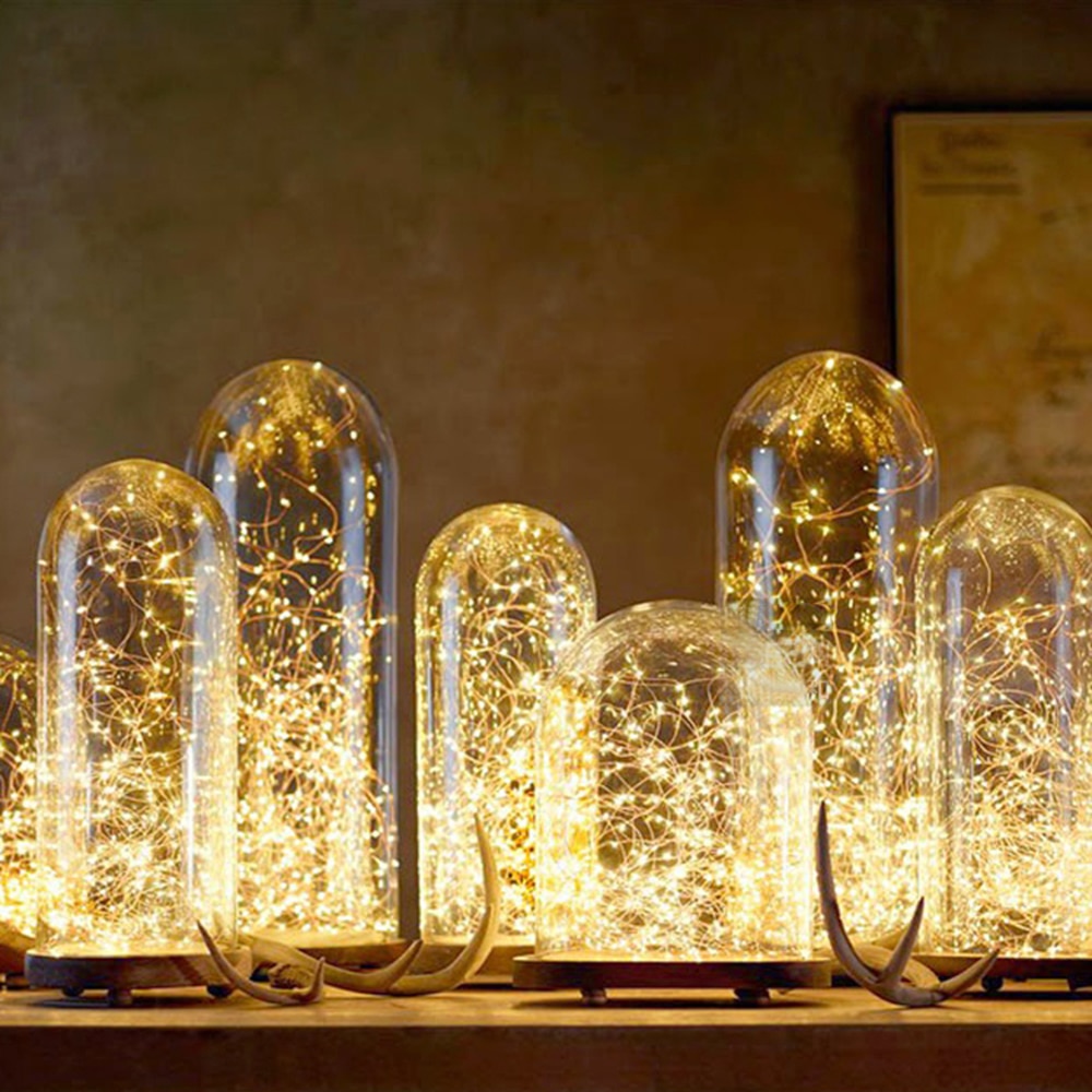 2 m 3 m 5 m Batterij Inbegrepen LED Koperdraad Fairy String Light Night Lamp Voor Garland Party Bruiloft decoratie