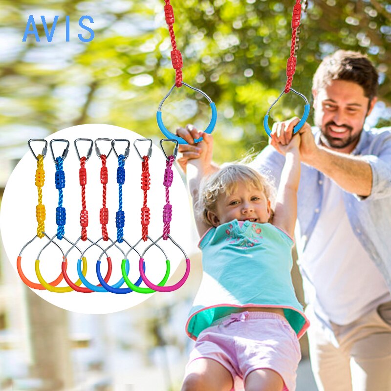 Colorful Ninja Rings Gymnastic Rings Swing Bar Rin... – Vicedeal