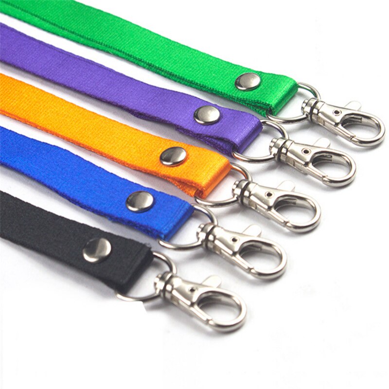 2 sztuk zwijany uchwyt na identyfikator smycz na szyje smycz bezpieczeństwa ucieczka DIY ID karty klucze metalowy klips identyfikator z plakietką posiadacze narzędzia biurowe