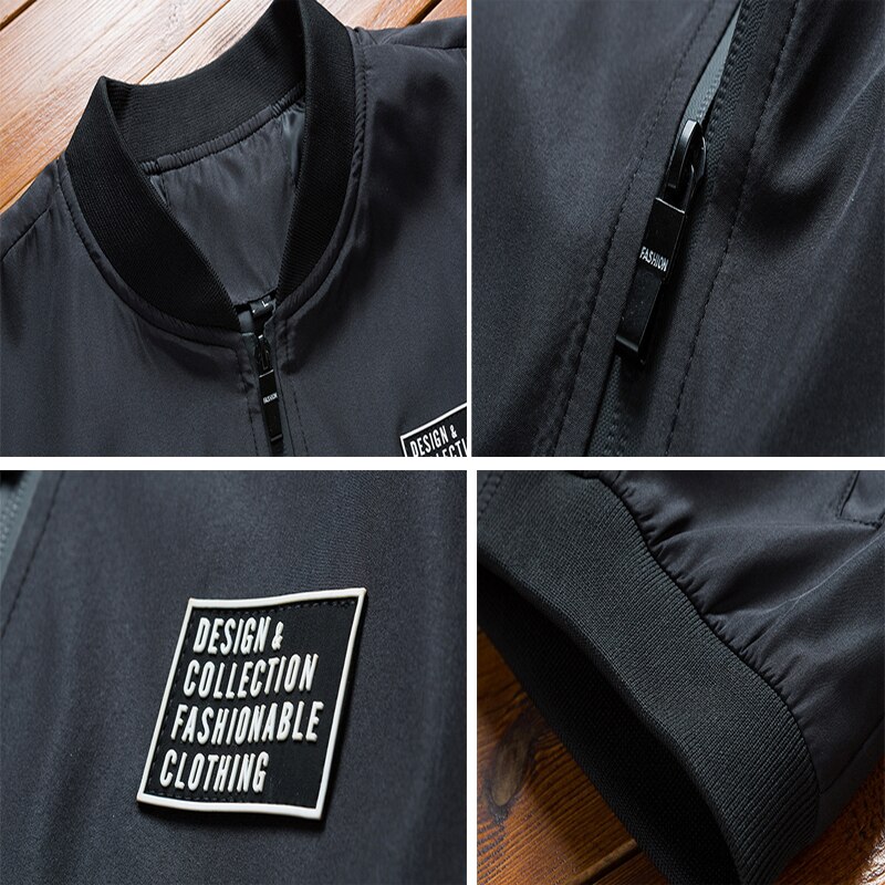Dimusi bomberjakker til mænd til #39 overtøj slim fit tynde frakker mænd streetwear baseballjakker chaqueta mærke tøj 8xl