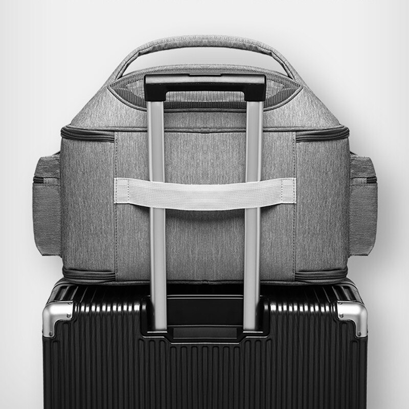 Pet Travel Carriers for Cats and Dogs Rabbits Hamster, Soft Sided Portable Cats Bags Small Dog Carrier, Zipper Lock Collapsible