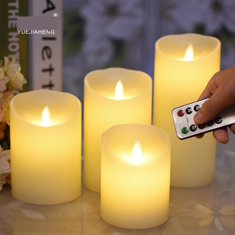 Key Remote Control Led Candle Home Furnishing Night-light Romantic Buddhism Candle Lamp happy birthday Christmas LED Candle