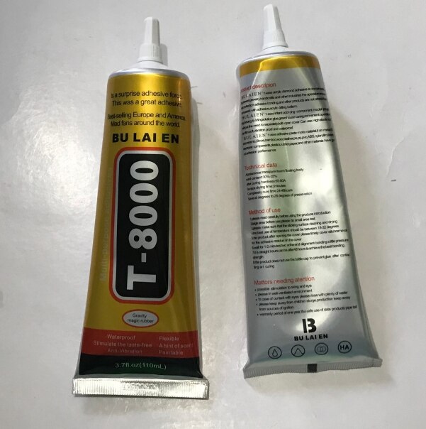 110ml colla per T-8000 adesivo resina epossidica riparazione cellulare cornice Fix LCD Touch Screen colla punto diamante gioielli Super colla fai da te