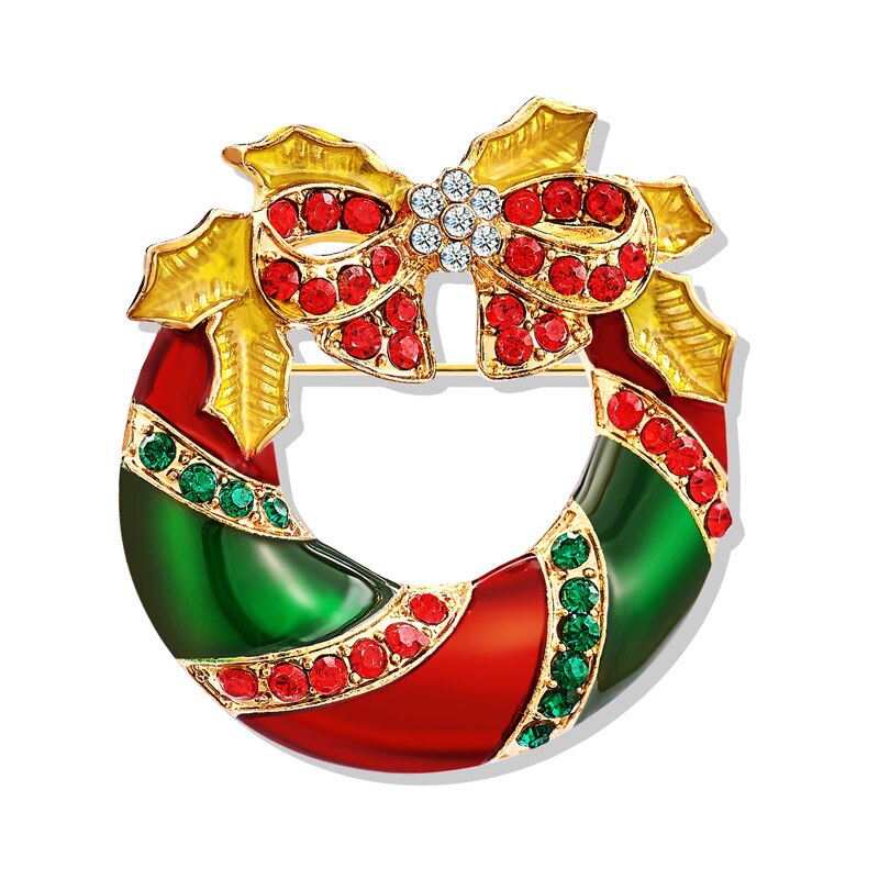 Misananryne Mooie Mode Jaar Kerst Laarzen Broche Kerstman Schoenen Vervoer Strass Broche Sieraden: S07754