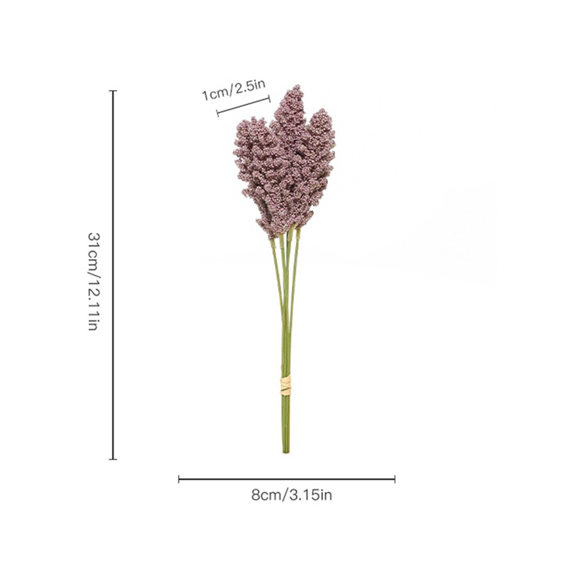 31cm vete öra blomsimulering torkad blomma bröllopsfest dekoration diy hem bord bröllop juldekoration vete bukett