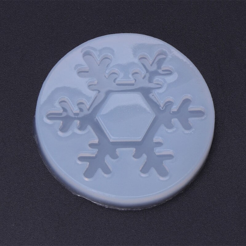 Silicone Mold Sneeuwvlok Kerst Diy Ambachten Sieraden Maken Hanger Epoxyhars: Rood