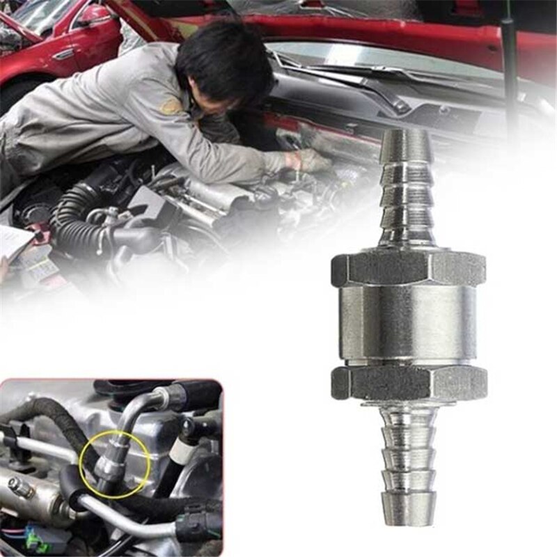 6/8/10/12mm Aluminium Alloy One Way Fuel Non Return Check Valve Petrol Diesel For Car Vacuum Hose Oil Water Pumps